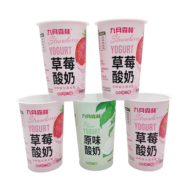 Wadah yogurt cangkir es krim plastik