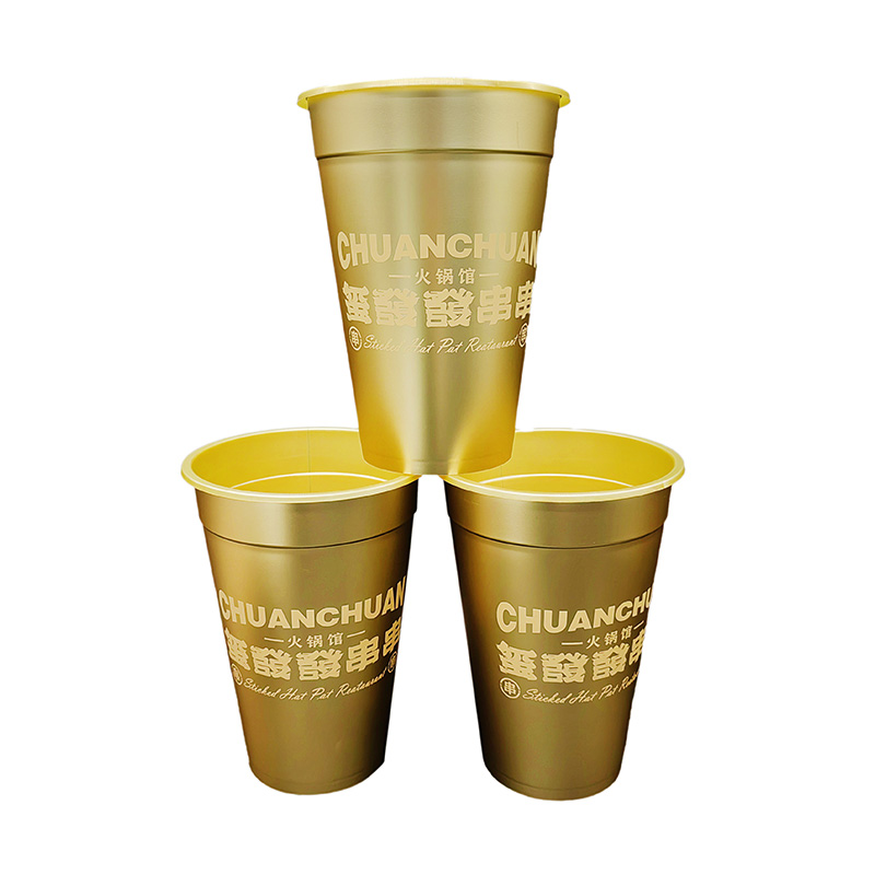 PP Plastik Smoothie Cup dalam label cetakan